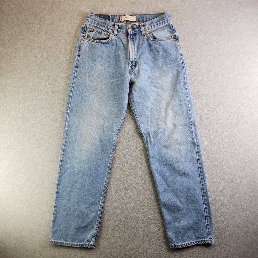 Levis Jeans Mens 33x34 Blue 550 Relaxed Fit Y2K Straight Leg 100% Cotton Denim